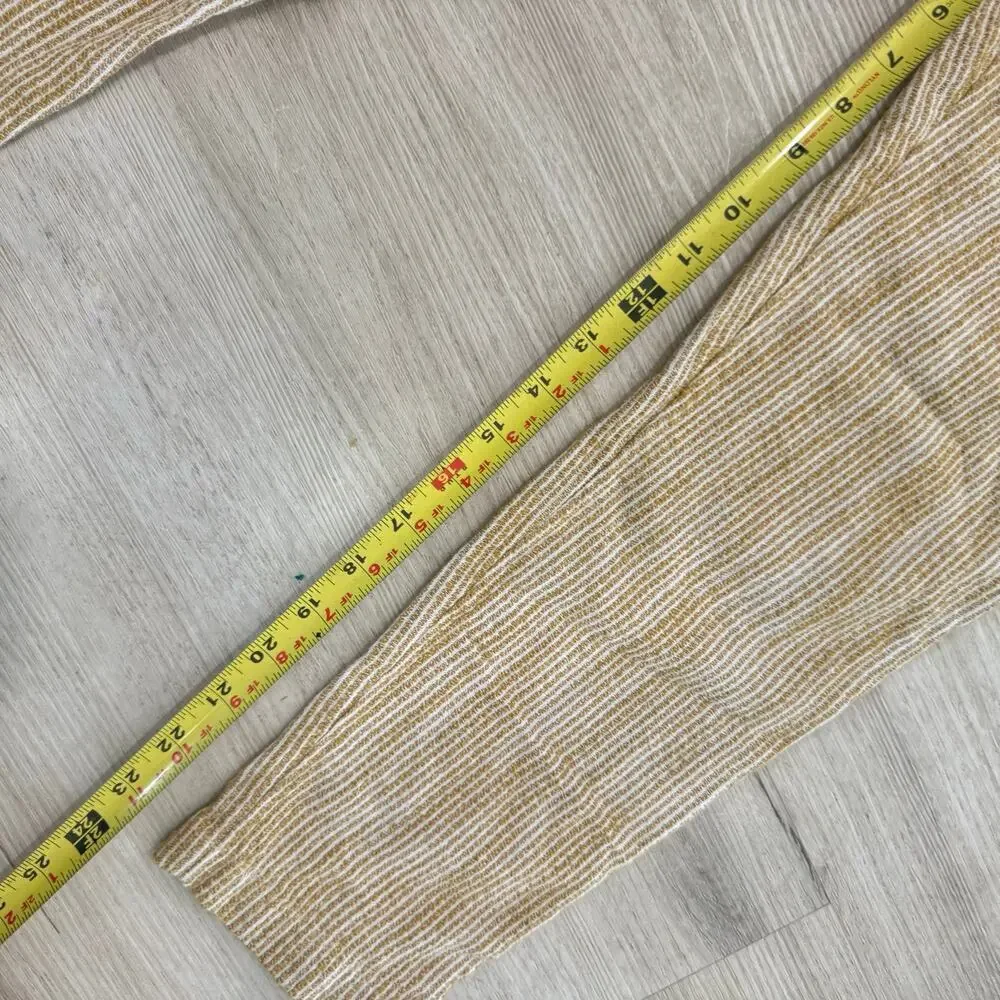 Free People Light At Sunrise Stripe Paperbag Crop Jogger Pants Boho Size 2